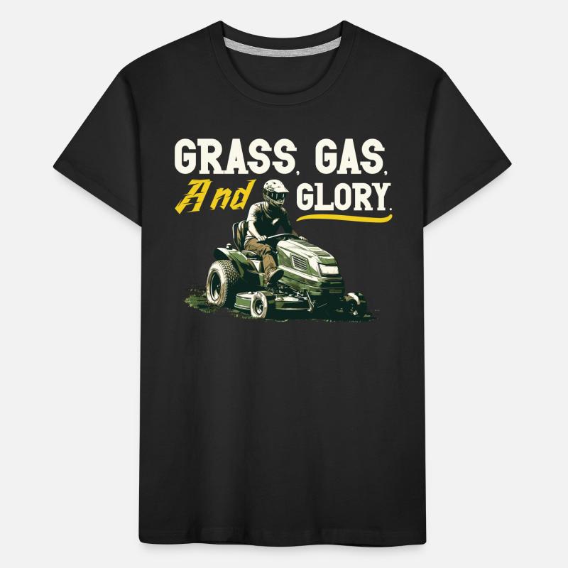 Tondeuse à gazon Tondeuse à gazon de course Tondeuse à gazon de course T-shirt bio Premium Enfant