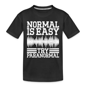 Enquêteur paranormal Chasse aux fantômes - T-shirt bio Premium Enfant - noir - Devant