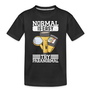Enquêteur paranormal Chasse aux fantômes - T-shirt bio Premium Enfant - noir - Devant