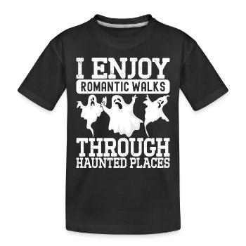 Enquêteur paranormal Chasse aux fantômes - T-shirt bio Premium Enfant - noir - Devant