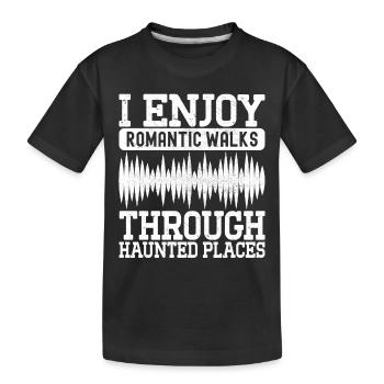 Enquêteur paranormal Chasse aux fantômes - T-shirt bio Premium Enfant - noir - Devant