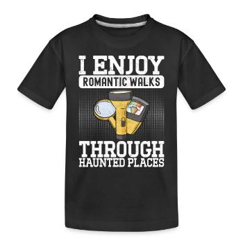 Enquêteur paranormal Chasse aux fantômes - T-shirt bio Premium Enfant - noir - Devant