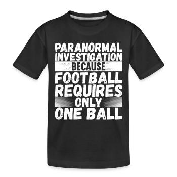 Enquêteur paranormal Chasse aux fantômes - T-shirt bio Premium Enfant - noir - Devant