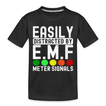 Enquêteur paranormal Chasse aux fantômes - T-shirt bio Premium Enfant - noir - Devant