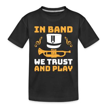 Blaskapelle Sprüche Lustige Marschinstrumente - Kinder Premium Bio T-Shirt - Schwarz - Vorne