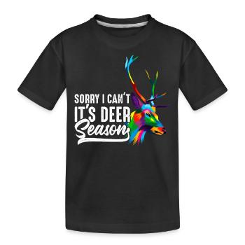 Entschuldigung, ich kann nicht - Kinder Premium Bio T-Shirt - Schwarz - Vorne