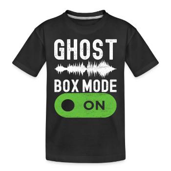 Enquêteur paranormal Chasse aux fantômes - T-shirt bio Premium Enfant - noir - Devant