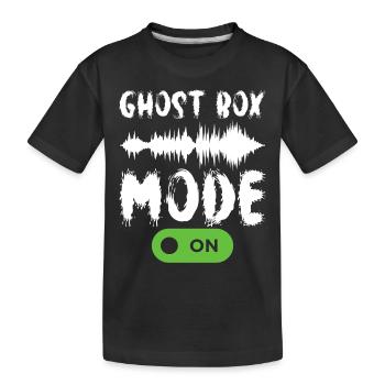 Paranormaler Ermittler Geister Jagen - Kinder Premium Bio T-Shirt - Schwarz - Vorne