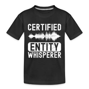 Enquêteur paranormal Chasse aux fantômes - T-shirt bio Premium Enfant - noir - Devant