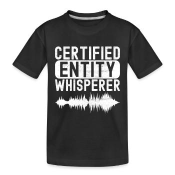 Enquêteur paranormal Chasse aux fantômes - T-shirt bio Premium Enfant - noir - Devant