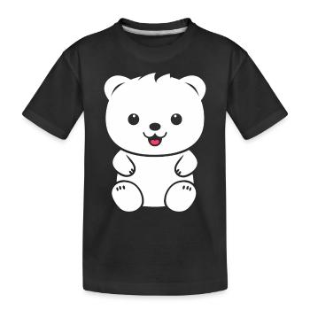 Ours en peluche petit nounours - T-shirt bio Premium Enfant - noir - Devant