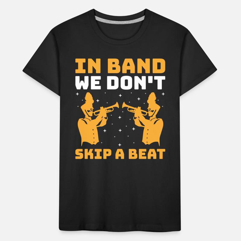 Marching Band Sayings Funny Marching Instruments Kids' Premium Organic T-Shirt