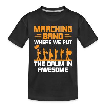 Blaskapelle Sprüche Lustige Marschinstrumente - Kinder Premium Bio T-Shirt - Schwarz - Vorne