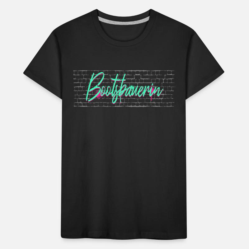 Constructeur de navires cadeau de graduation constructeur de bateaux T-shirt bio Premium Enfant