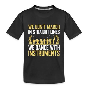 Blaskapelle Sprüche Lustige Marschinstrumente - Kinder Premium Bio T-Shirt - Schwarz - Vorne