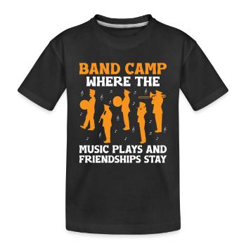 Blaskapelle Sprüche Lustige Marschinstrumente - Kinder Premium Bio T-Shirt - Schwarz - Vorne