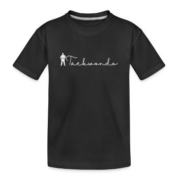 Taekwondo Kampfkunst Meister - Kinder Premium Bio T-Shirt - Schwarz - Vorne