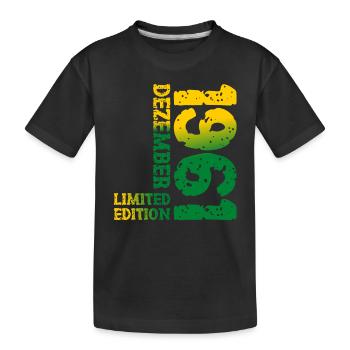 1961 December Limited Edition 62nd Birthday Decoration - Kids' Premium Organic T-Shirt - black - Front