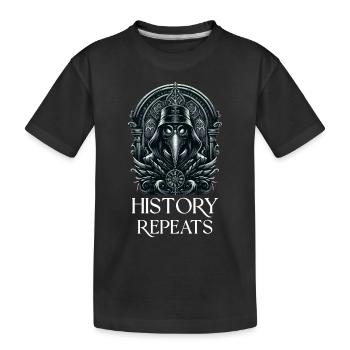 Spooky Halloween Horror Plague Doctor - Kids' Premium Organic T-Shirt - black - Front