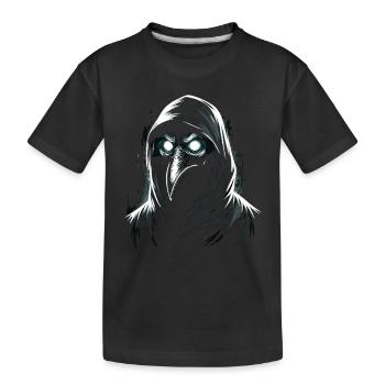 Spooky Halloween Horror Plague Doctor - Kids' Premium Organic T-Shirt - black - Front