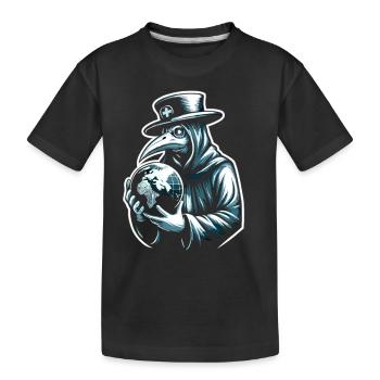 Spooky Halloween Horror Plague Doctor - Kids' Premium Organic T-Shirt - black - Front