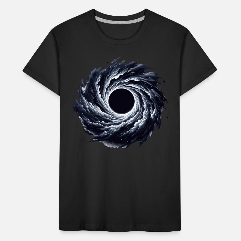 Astrophysics Enthusiast Cosmic Black Hole Artwork Kids' Premium Organic T-Shirt