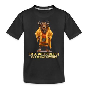 Je suis un gnou drôle de costume d’Halloween gnou - T-shirt bio Premium Enfant - noir - Devant