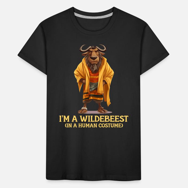 Ich Bin Ein Gnu Witziges Halloween Kostüm Gnu Kinder Premium Bio T-Shirt