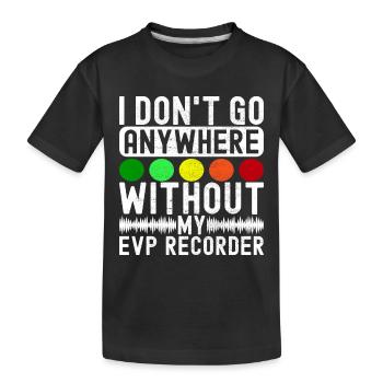 Enquêteur paranormal Chasse aux fantômes - T-shirt bio Premium Enfant - noir - Devant