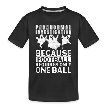 Enquêteur paranormal Chasse aux fantômes - T-shirt bio Premium Enfant - noir - Devant