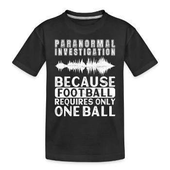 Enquêteur paranormal Chasse aux fantômes - T-shirt bio Premium Enfant - noir - Devant