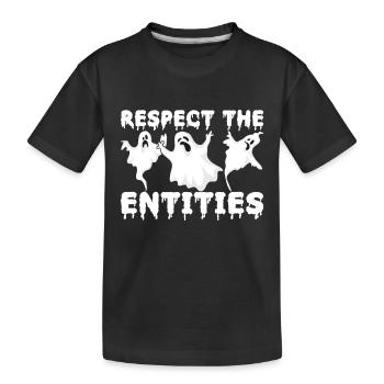 Enquêteur paranormal Chasse aux fantômes - T-shirt bio Premium Enfant - noir - Devant