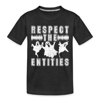 Paranormaler Ermittler Geister Jagen - Kinder Premium Bio T-Shirt - Schwarz - Vorne
