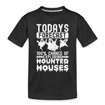 Enquêteur paranormal Chasse aux fantômes - T-shirt bio Premium Enfant - noir - Devant