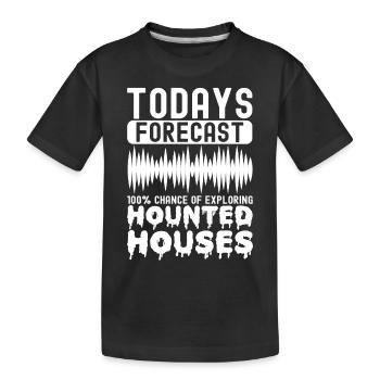 Enquêteur paranormal Chasse aux fantômes - T-shirt bio Premium Enfant - noir - Devant