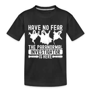 Enquêteur paranormal Chasse aux fantômes - T-shirt bio Premium Enfant - noir - Devant