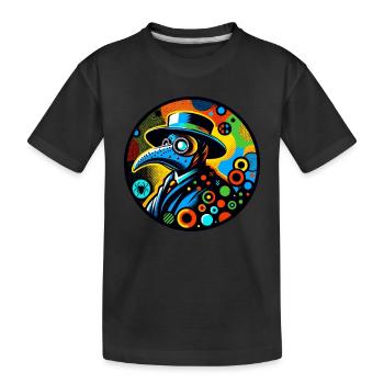 Gruseliger Halloween-horror-seuchendoktor - Kinder Premium Bio T-Shirt - Schwarz - Vorne