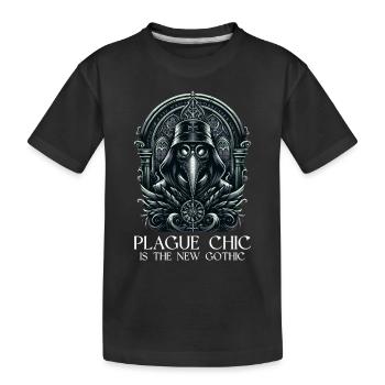 Spooky Halloween Horror Plague Doctor - Kids' Premium Organic T-Shirt - black - Front