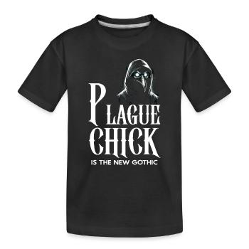 Spooky Halloween Horror Plague Doctor - Kids' Premium Organic T-Shirt - black - Front