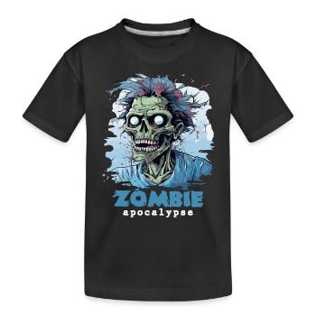 Zombie Apocalypse Zombies Morts-vivants Halloween - T-shirt bio Premium Enfant - noir - Devant
