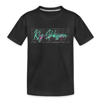 Kfz-Mechaniker Abschluss-Geschenk Kfz-Schlosserin - Kinder Premium Bio T-Shirt - Schwarz - Vorne
