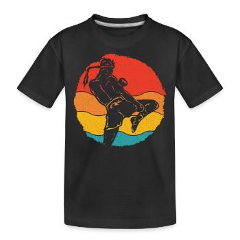 Muay Thai - Kids' Premium Organic T-Shirt - black - Front