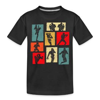 Muay Thai - Kids' Premium Organic T-Shirt - black - Front