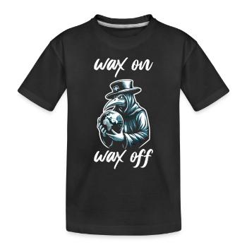 Spooky Halloween Horror Plague Doctor - Kids' Premium Organic T-Shirt - black - Front