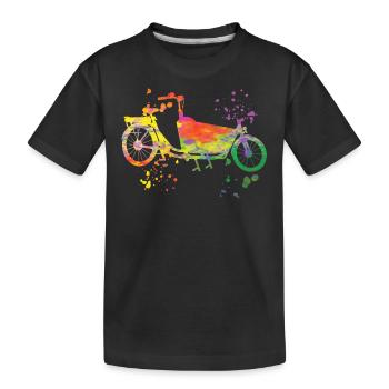 Heavy Duty Bike Cargo Bike Cargo Bike Cargo Bike - Kids' Premium Organic T-Shirt - black - Front