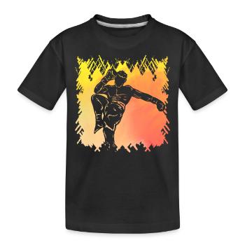 Muay Thai - Kids' Premium Organic T-Shirt - black - Front