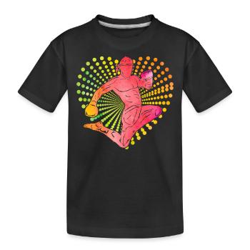 Muay Thai - Kids' Premium Organic T-Shirt - black - Front