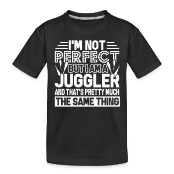 Juggling I Am A Juggler - Kids' Premium Organic T-Shirt - black - Front