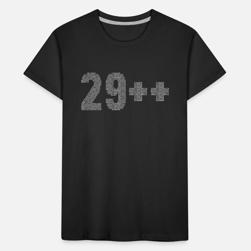 29++ Programmierer Softwareentwickler Coder 30. Kinder Premium Bio T-Shirt