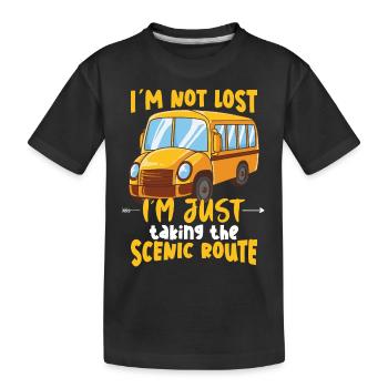 Funny School Bus Driver Appreciation anniversary - Kinder Premium Bio T-Shirt - Schwarz - Vorne